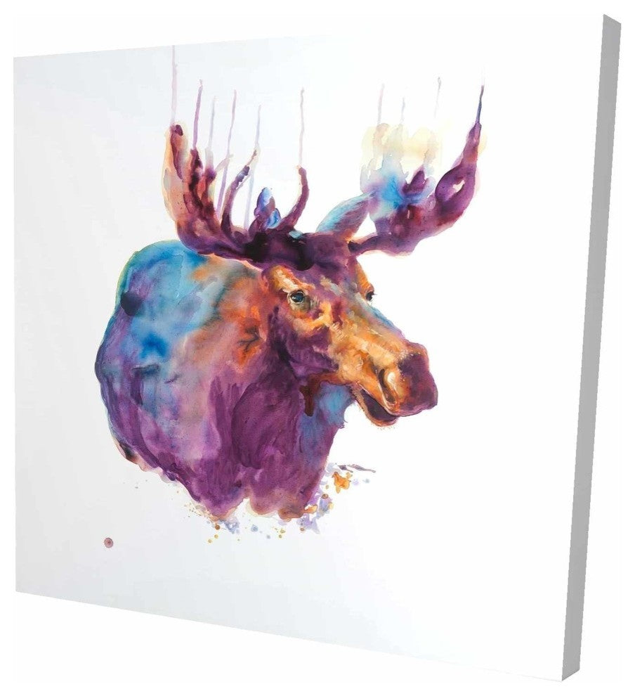 Abstract Moose, Fine Art Gallery Wrapped Canvas, 24"x24"
