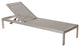 Benzara BM172096 Anodized Aluminum Modern Patio Lounger In Gray