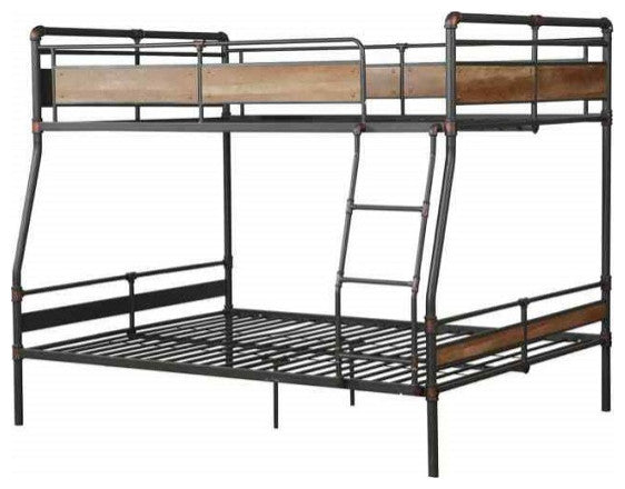 Ballard Wood and Metal Bunk Bed, Full Xl Over Queen