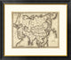 "Map of Asia, 1839" Framed Digital Print by Samuel Augustus Mitchell, 32"x27"