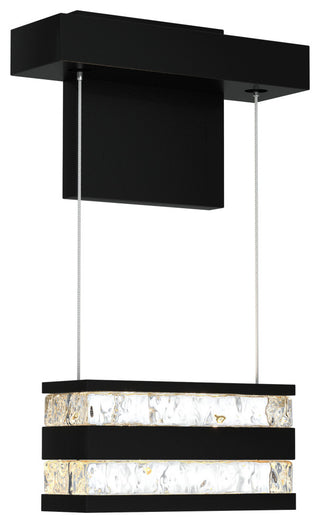 Stacks LED Sconce, Ink Finish, Clear Glass