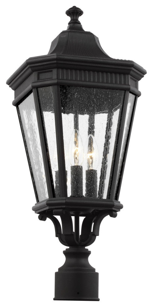 Cotswold Lane Small Post Lantern, Black