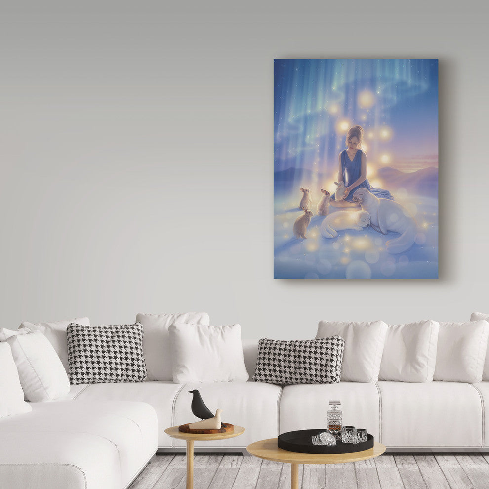Kirk Reinert 'Aurora Dreams Seal' Canvas Art, 19"x14"