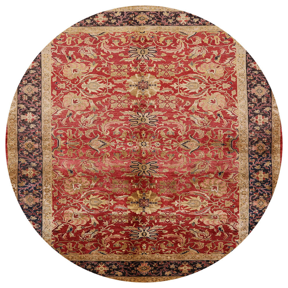 Ahgly Company Indoor Round Mid-Century Modern Area Rugs, 3' Round