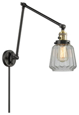 Chatham Swing Arm With Switch, Black Antique Brass, Clear, Clear