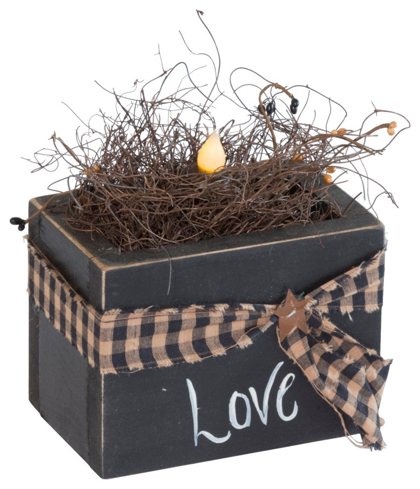 Farmhouse Candle in Box, Black