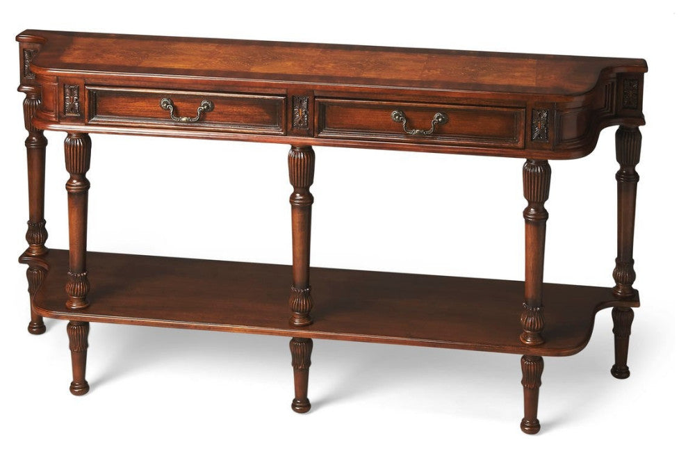 Butler Merrion Olive Ash Burl Console Table