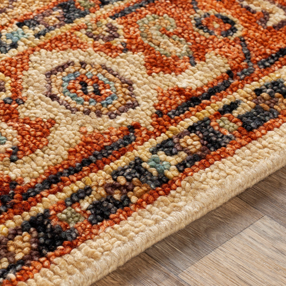 Surya Biscayne BSY-2302 Traditional Area Rug, 2' x 3' Rectangle