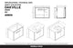 Oakville Wall Mount Bathroom Vanity, Mild Grey Oak, 30", Chrome Hardware