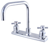 Kingston Brass 8" Centerset Kitchen Faucet, Polished Chrome