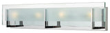 Latitude Bath 4-Light, Chrome With Clear Beveled Inside-Etched Glass