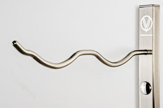 W Series Wine Rack 4 Wall Mounted Metal Bottle Storage, Gunmetal, 24 Bottles (Double Deep)