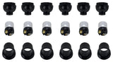 Aspen Creative 21312-16, 6-Pack Set Phenolic Lamp Socket, Black