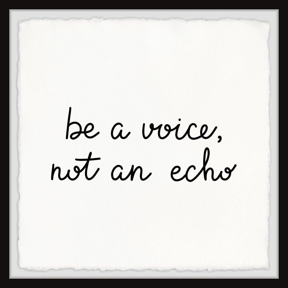 "Not an Echo" Framed Painting Print, 32x32