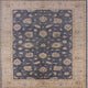 Ahgly Company Indoor Square Mid-Century Modern Area Rugs, 4' Square