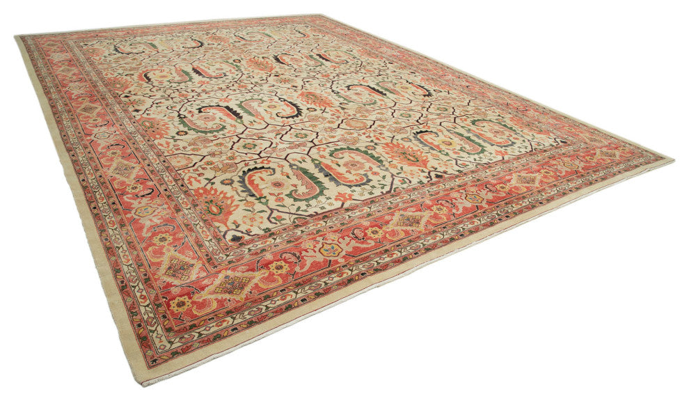 Rug N Carpet - Hand-Knotted Oriental 13' 9" x 17' 7" Oversize Oushak Area Rug