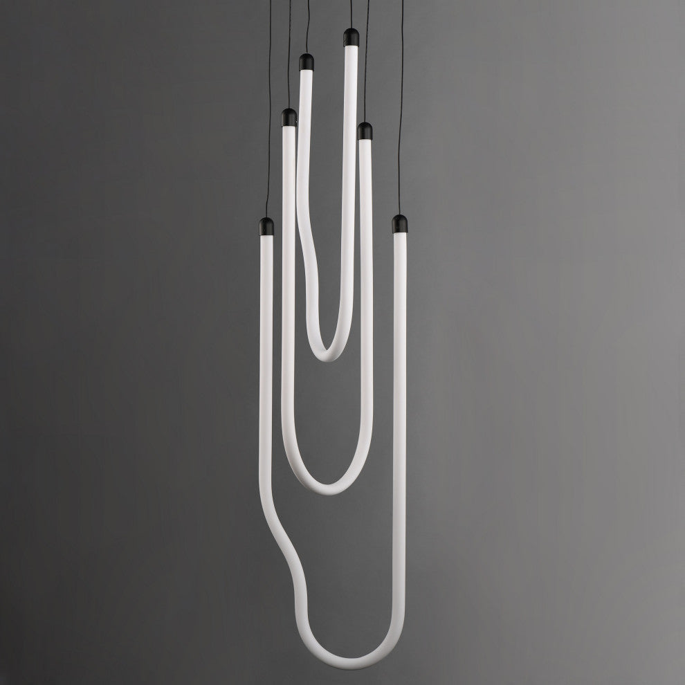 ET2 E24983 Soleil 13"W Multi Light Pendant - Polished Chrome