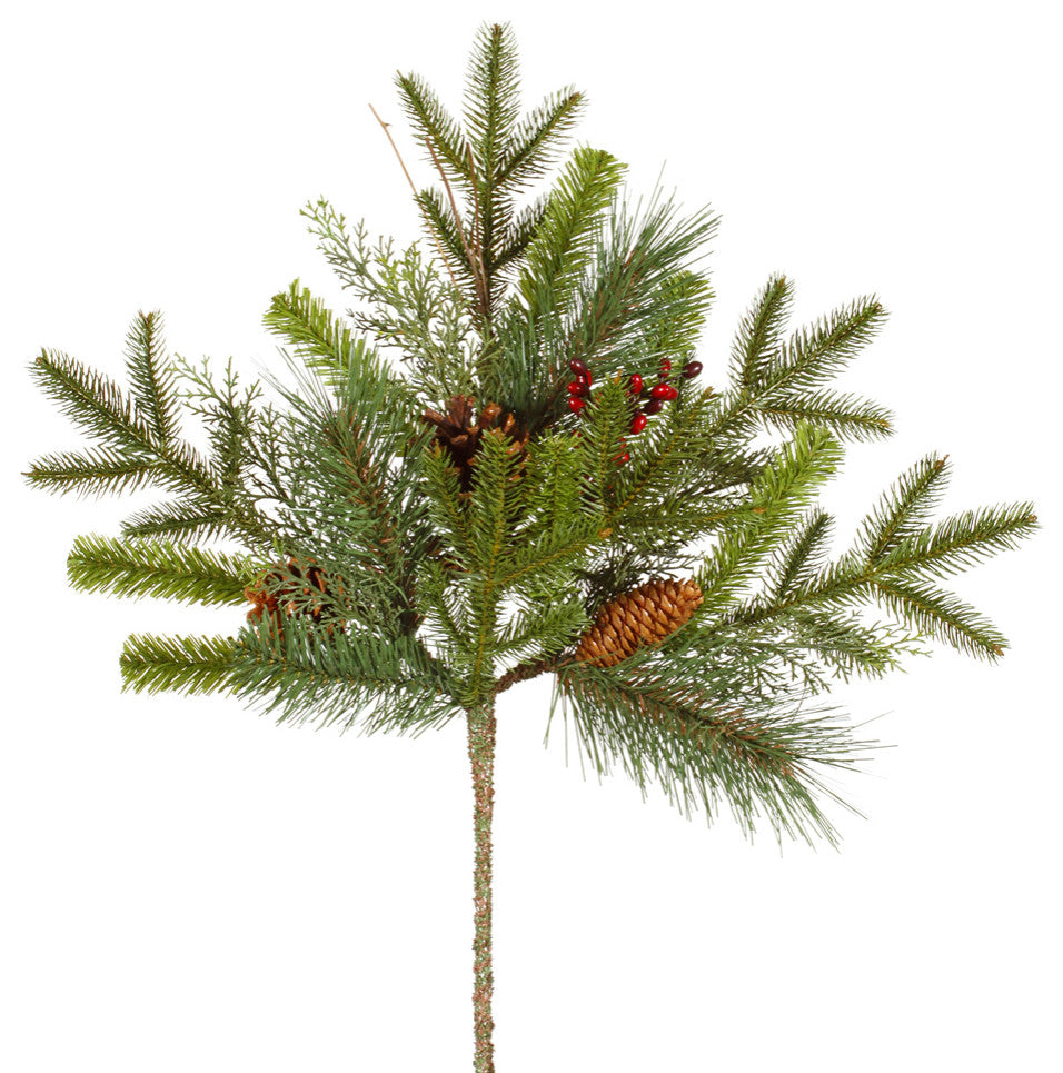 Vickerman G118702 24" Artificial Cibola Mixed Berry Christmas Spray