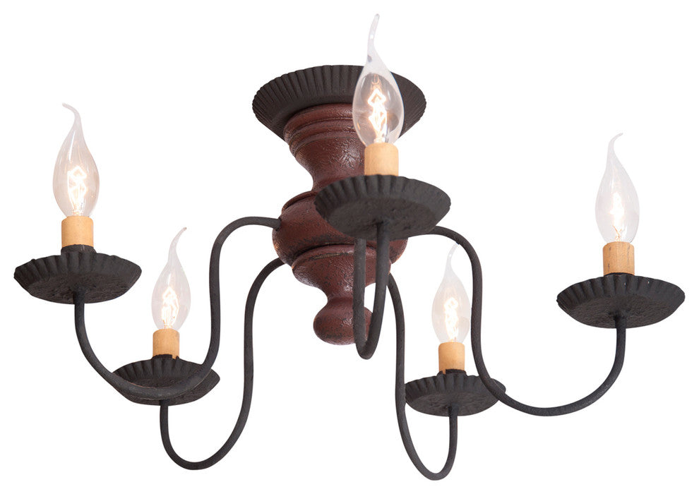 Thorndale Ceiling Light in Americana Red