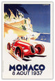 ''Monaco 8 Aout 1937'' Canvas Art