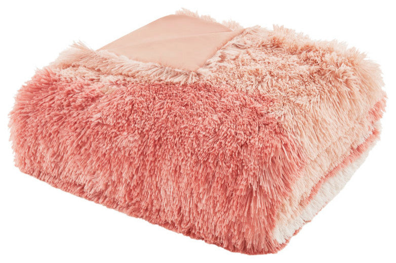 Intelligent Design Cassie Ombre Shaggy Faux Fur Duvet Cover Set