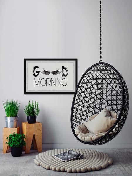"Morning Lashes" Framed Painting Print, 45"x30"