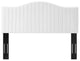 Headboard, Full Queen Size, Velvet, White, Modern Contemporary, Bedroom Master