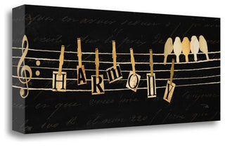 "Birds Harmony I" By Pela, Giclee Print on Gallery Wrap Canvas, Ready to Hang