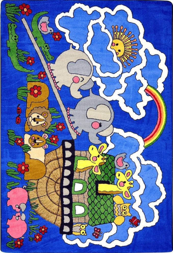 Kid Essentials Rug, Noah's Ark, 5'4"x7'8"