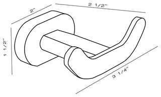Moscow Series Polished Nickel Bathroom Robe Hook