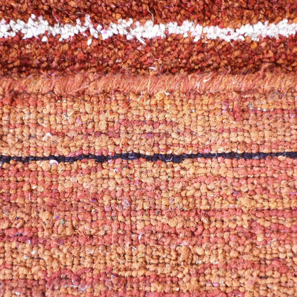 HAND KNOTTED LOOM SILK ECO-FRIENDLY AREA RUGS -6'x9',Rectangle,Rust,Contemporary
