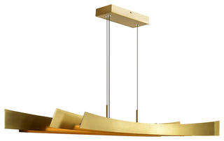 Candora Integrated LED Chandelier, Brass, 72 Inches