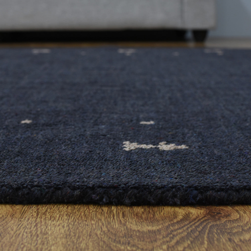HAND KNOTTED LOOM SILK ECO-FRIENDLY RUGS-8'x10',Rectangle,Charcoal,Contemporary
