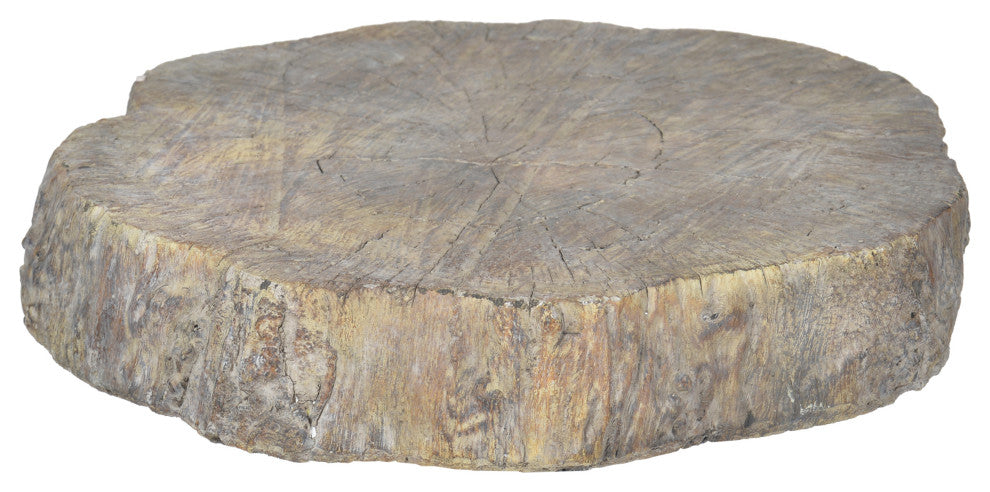 Benzara BM200916 Round Cemented Log Accent, Brown