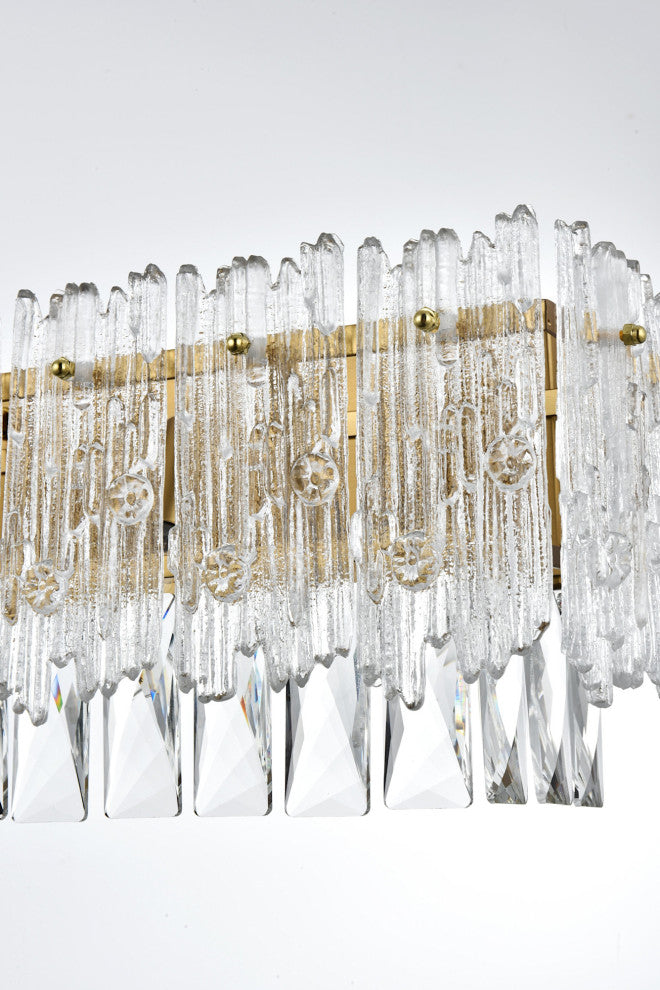 Elegant Lighting 1780W35 Emilia 8 Light 7" Tall Wall Sconce - Chrome