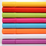 Premier Colorful Bright 4 Piece Microfiber Sheet Set, Hot Purple, Full