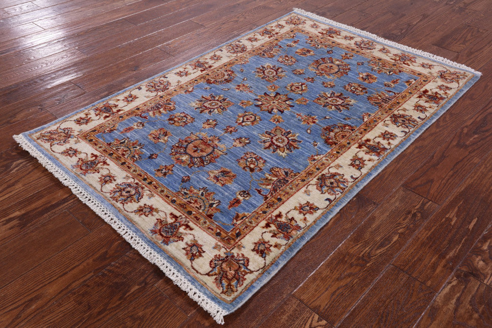 Persian Tabriz Hand-Knotted Wool Rug 3' 3" X 4' 11" - Q12766