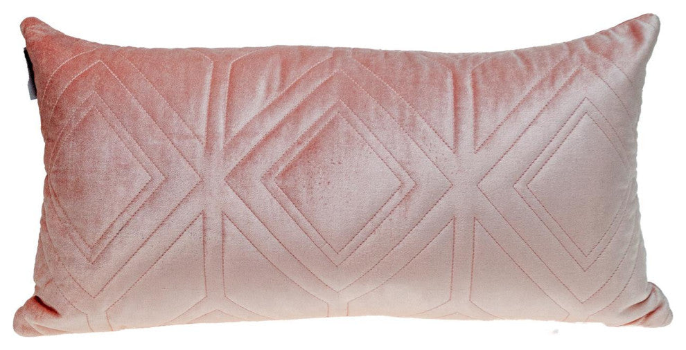Parkland Collection Reta Pink Throw Pillow, Rectangle