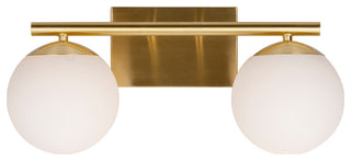 2-Light Bath Vanity Light, Soft Gold