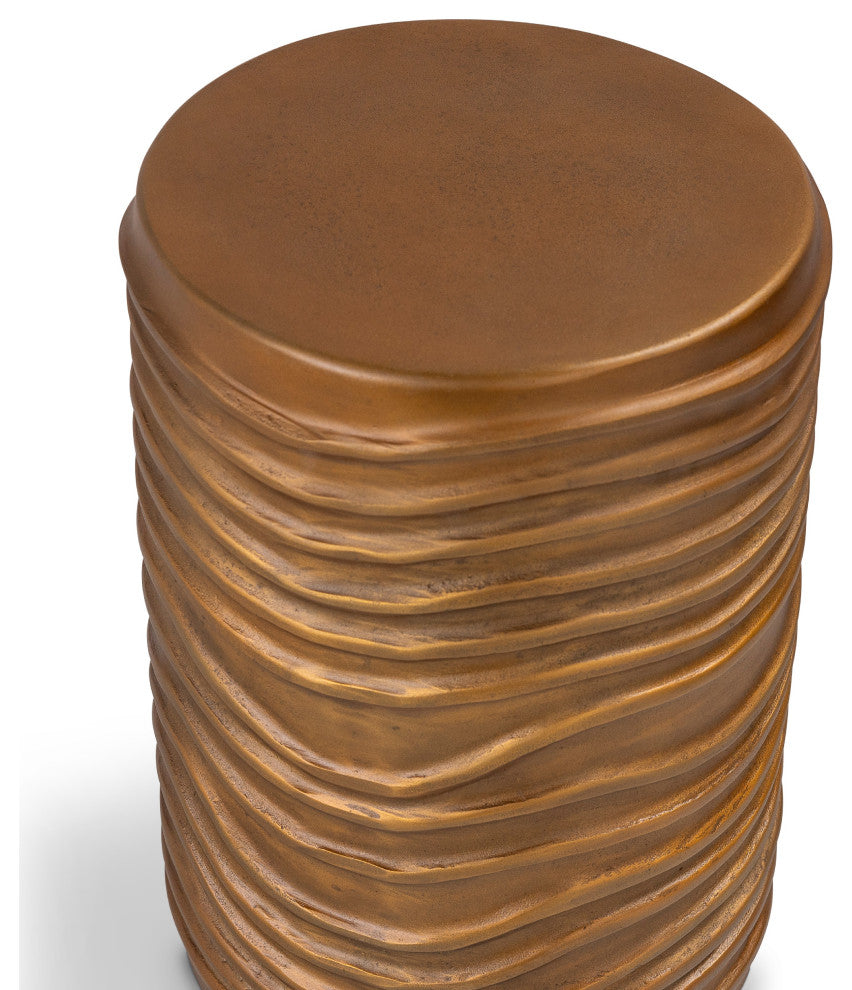 Elements Reid Accent Stool Vintage Copper