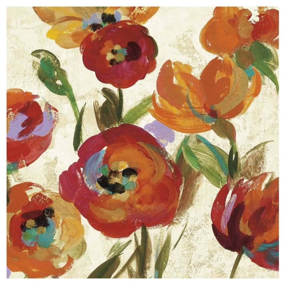 "July in the Garden IV" Digital Paper Print by Silvia Vassileva, 42"x42"