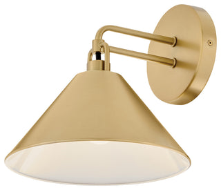 Lark Milo Small Single Light Sconce, Lacquered Brass