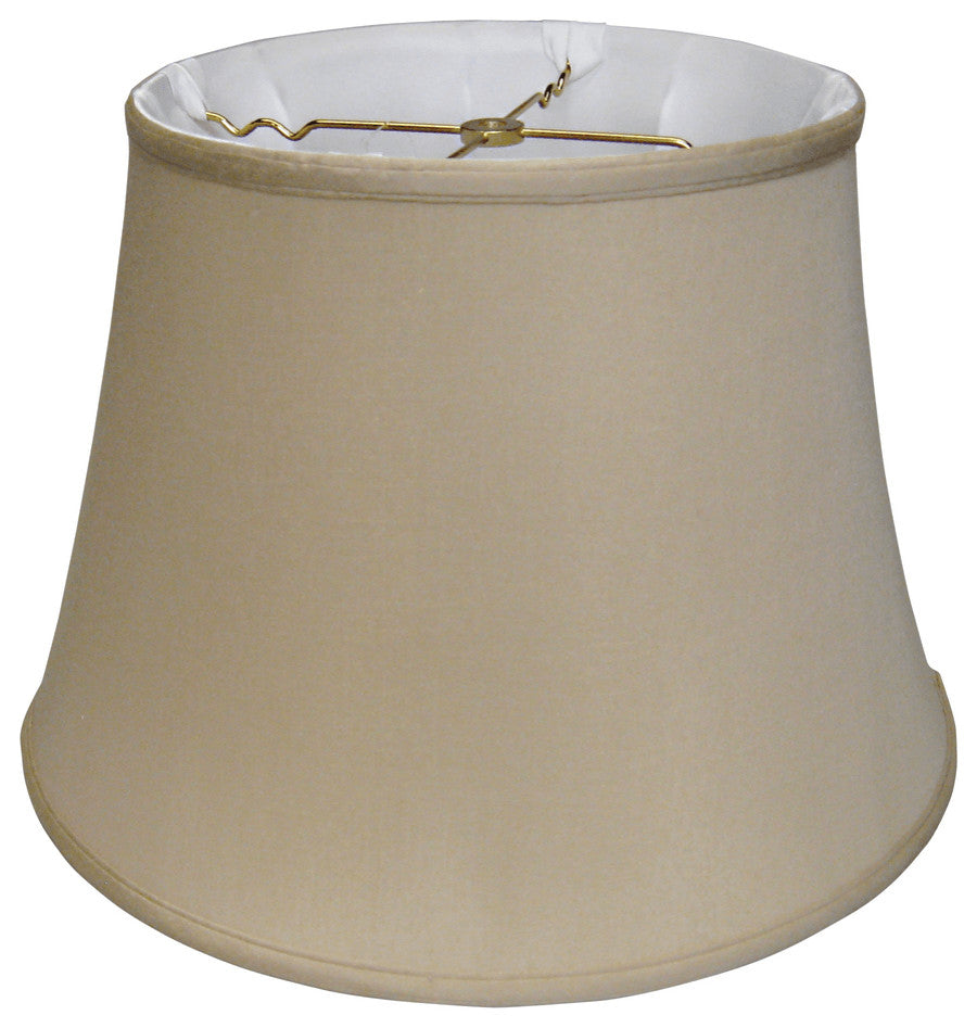 16" Greige Sloped Euro Bell Pongee Shantung Lampshade