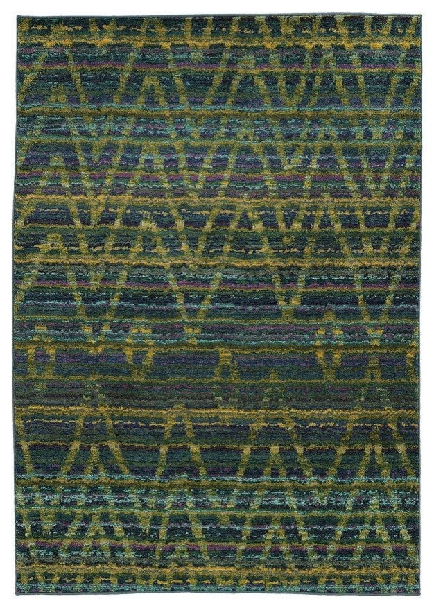 Oriental Weavers Nomad Contemporary 305G5 Green, 7''10x10''10"