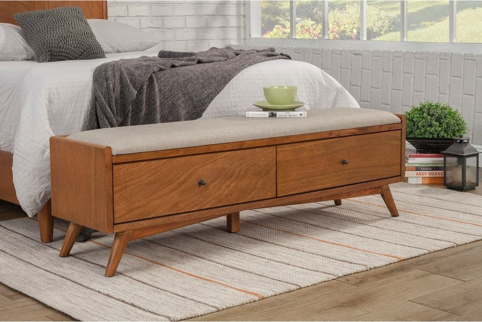 Mahogany Wood Bench
