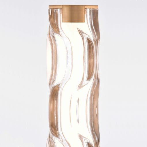 Marseille 13 in. H LED Wall Light Natural Brass