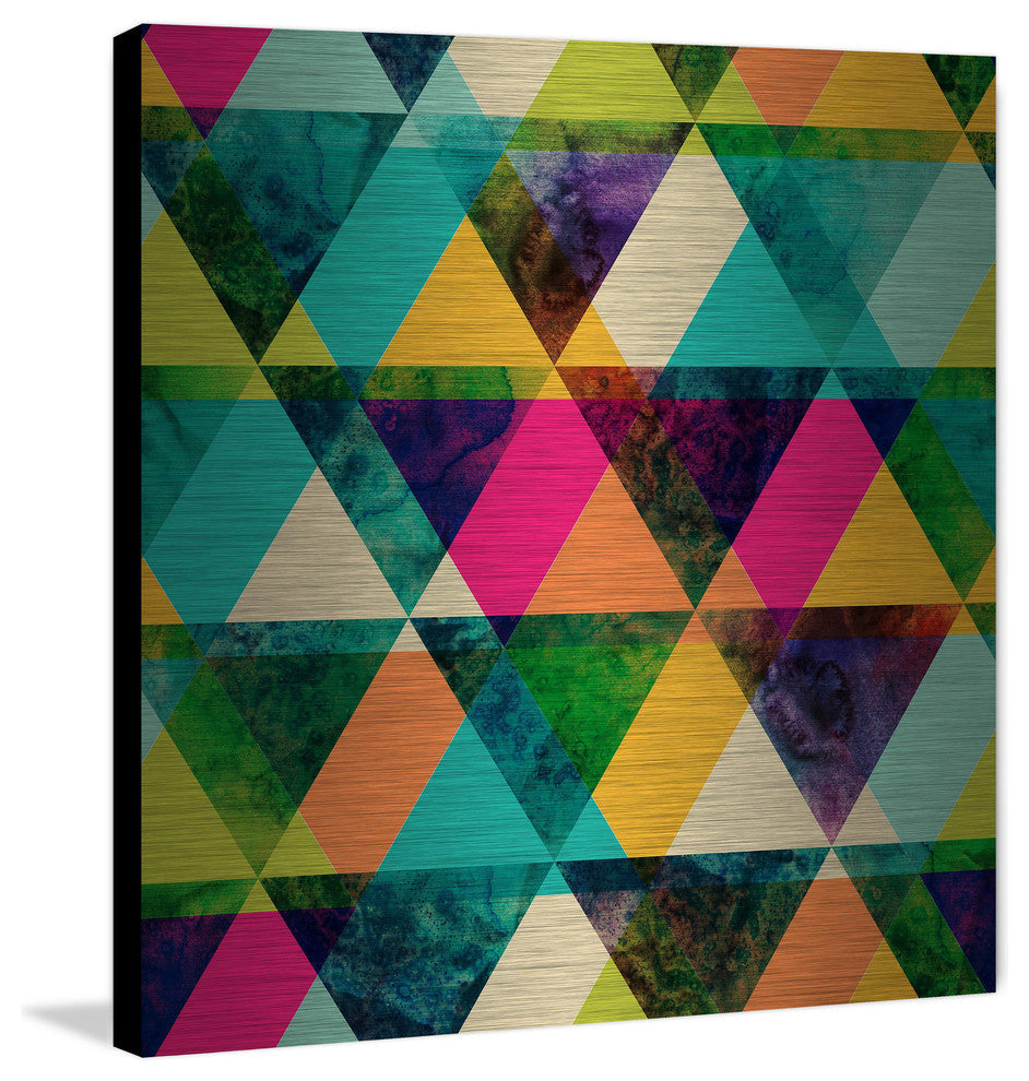 "The Greener Stain" Painting Print on Brushed Aluminum, 24"x24"