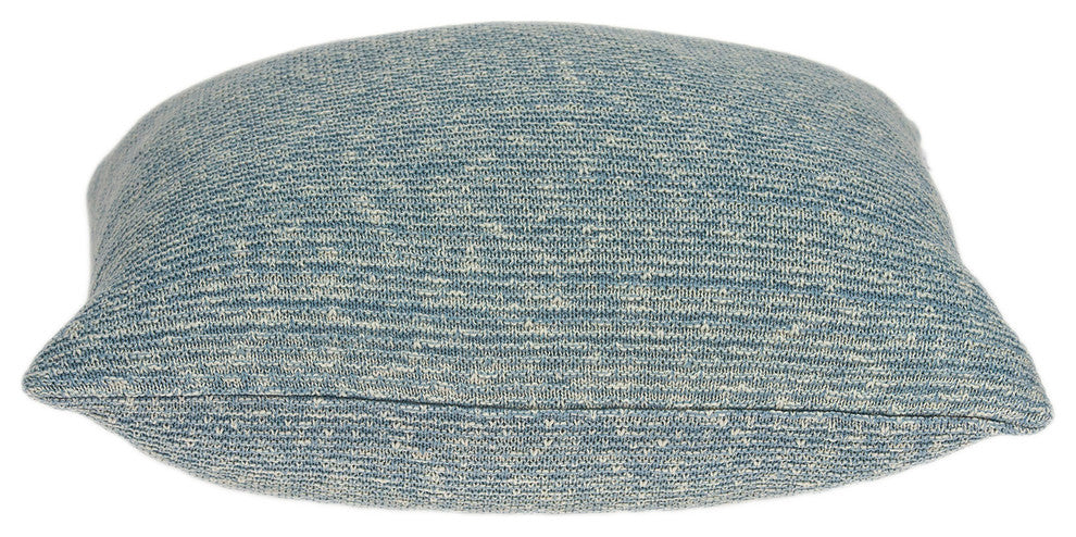 Parkland Collection Tobi Transitional Blue Pillow Cover With Poly Insert