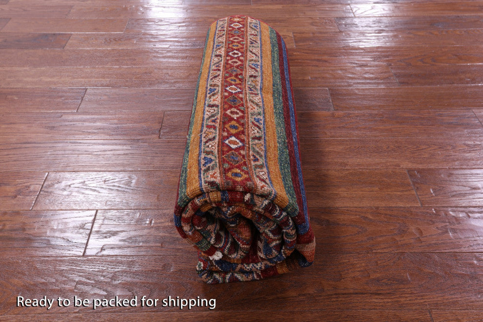 4' 10" X 6' 10" Super Kazak Khorjin Hand-Knotted Wool Rug Q11016