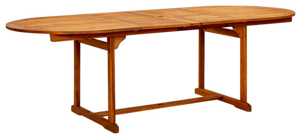 vidaXL Outdoor Dining Table Extendable Garden Patio Table Solid Acacia Wood